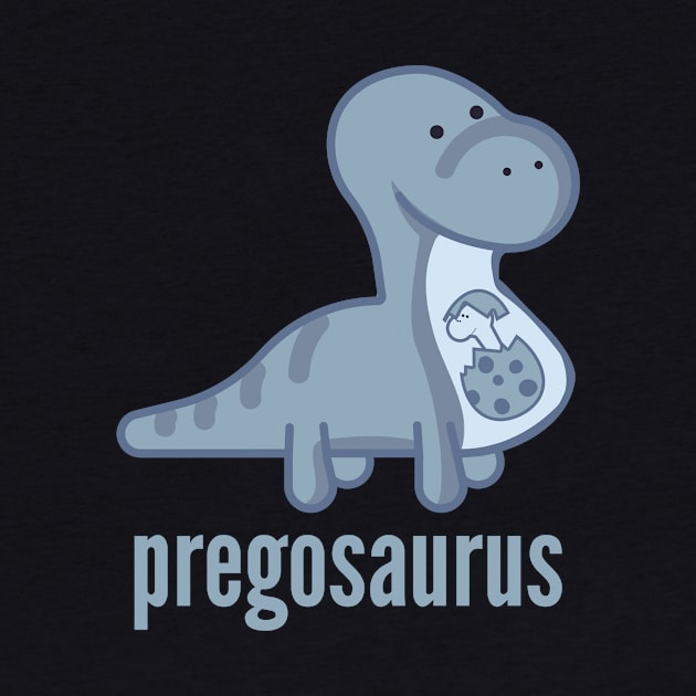 Pregosaurus Shirt - Funny Dinosaur Mom T-Shirt by DoggyStyles